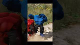 #Shorts Red Hulk vs Blue Hulk vs Purple Hulk vs Grey Hulk vs Muscle Hulk - World war hulk battle