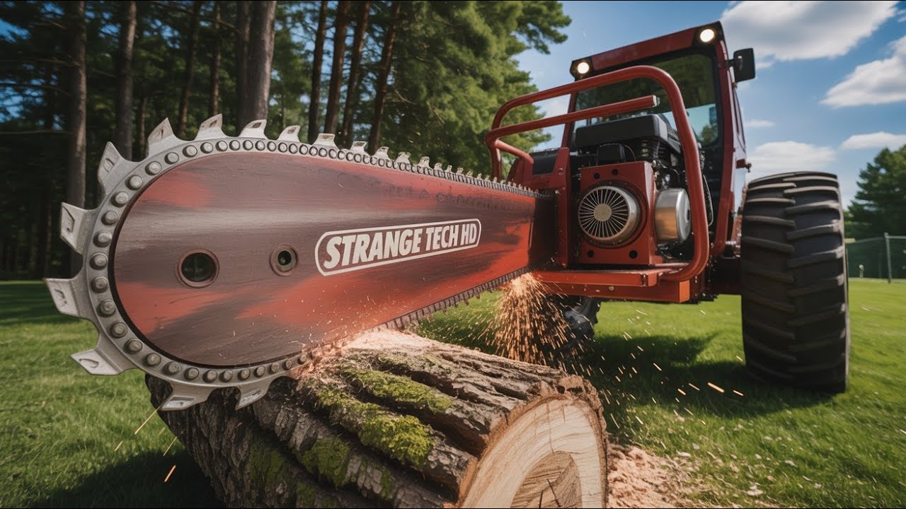 Homemade chainsaw  - Extremely dangerous power | Strange Tech HD