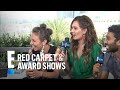 Dominique Provost-Chalkley Asks Katherine Barrell a Sexy Question | E! Red Carpet & Award Shows