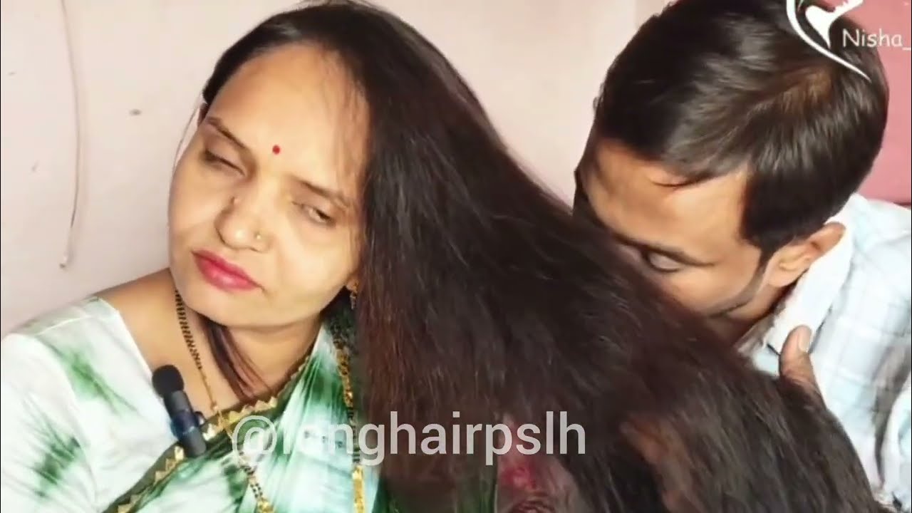 Long hair Rapunzel nisha #thickhair #hairpulling #silkyhair #hairlover #longhair #redhead #hair 