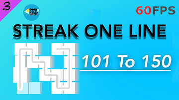 Streak One Line Puzzle Game: Level 101 To 150 , iOS Walkthrough