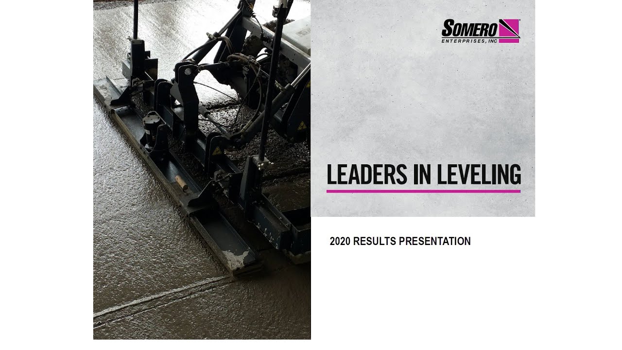 Somero (SOM) FY20 results presentation