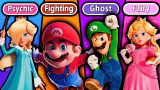 What if Super Mario Galaxy Movie characters had pokemon types?