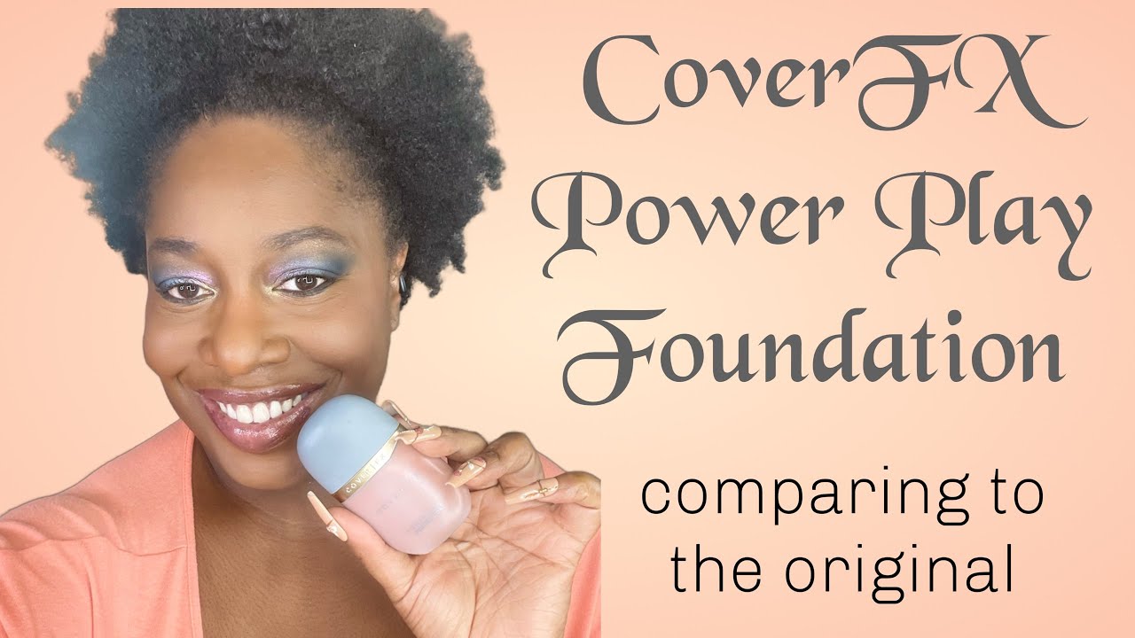 COVERFX **New* Power Play foundation vs the original | dark skin