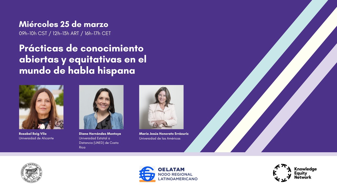 1. Prácticas de conocimiento abiertas y equitativas en el mundo de habla hispana