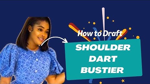 How to draft a shoulder dart