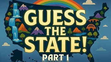 Guess the USA States by Shape! 🇺🇸  Fun Kids Geography Quiz  Part 1