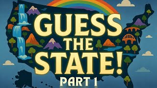 Guess the USA States by Shape! 🗺️ Fun Geography Quiz for Kids (Part 1)