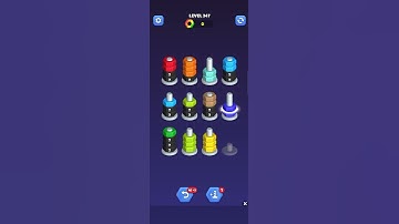 Nut Sort Gameplay - Level 347| Sorting Puzzle Challenge #androidgaming #gamingcommunity #nutsort