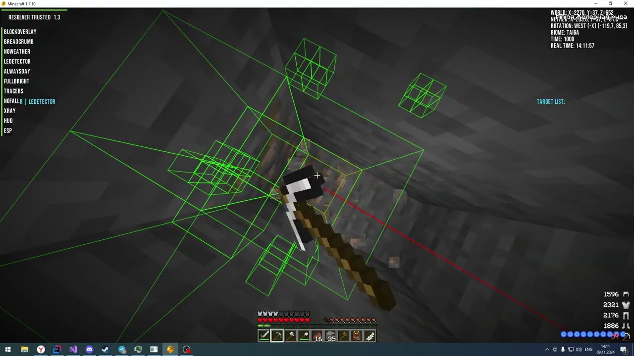 Чит для SimpleMinecraft | Бот добывает руду сам! TechnoMagicRPG 1.7.10 Forge