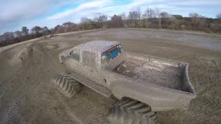 Drone chases Trucks at MUDFEST 2019