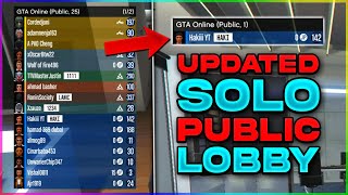 *UPDATED* HOW TO GET IN A SOLO PUBLIC LOBBY IN GTA 5 ONLINE! (New Solo Public Session Method 2021)