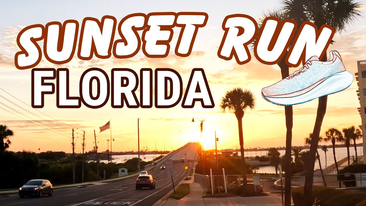 20 MInute | Virtual Running Video for Treadmill | Sunset Run Clearwater