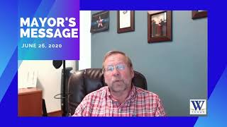 Mayor's Message - June 26, 2020