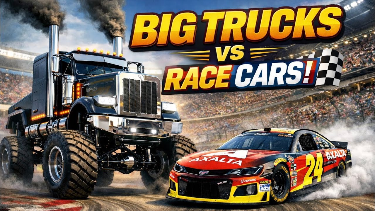 Масштабное шоу грузовиков на NASCAR! #автошоу #nascar #большиегрузовики