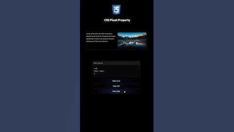 CSS float property #css #webdesign