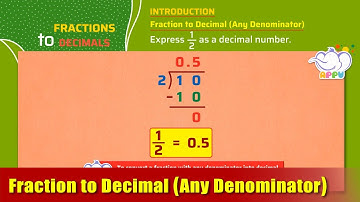 G4 - Module 25 - Introduction - Fraction to Decimal | Appu Series | Grade 4 Math Learning