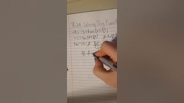 8.2A Solving Trig Functions