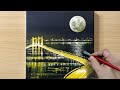 Acrylic Painting for Beginners / Moonlight Scenery / STEP by STEP #210 / 달빛풍경 아크릴화