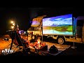 岩城滉一のソロキャンプに星空映画館誕生..!!
