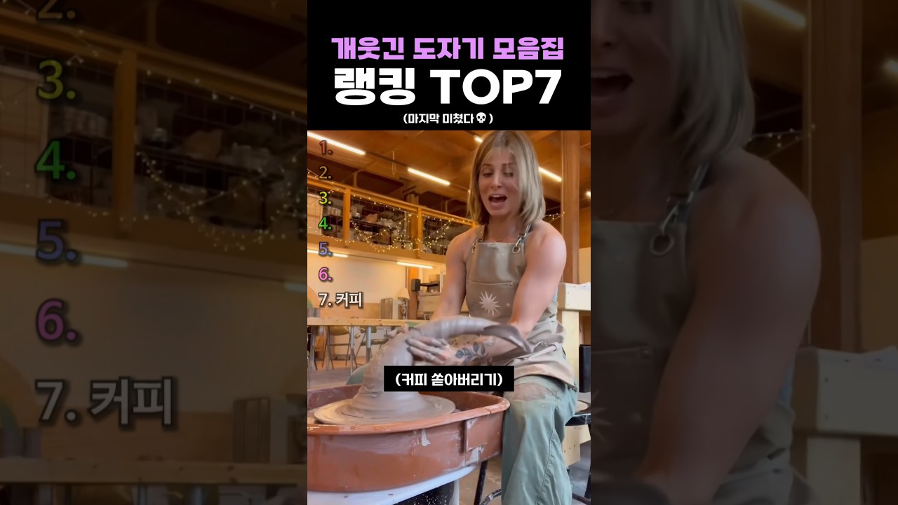 개웃긴 도자기 모음집 랭킹 TOP7