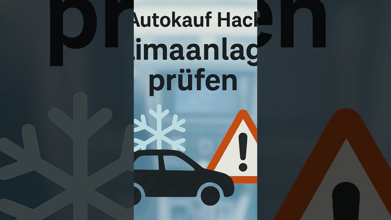 Autokauf Hack 🚗❄️ Klimaanlage prüfen – auch im Winter! 
