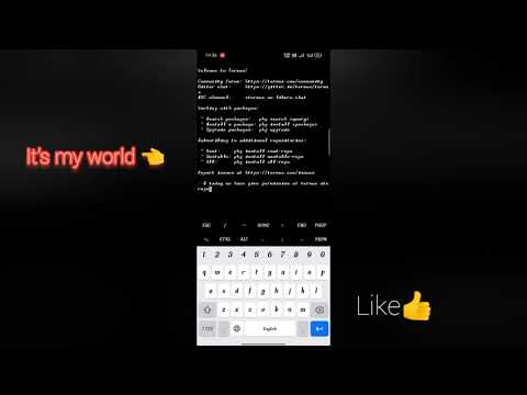 Termux storage setup in Telugu || Ethical Hacking || #it's_my_world_👈
