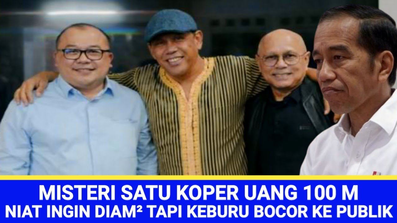 MISTERI SATU KOPER UANG 100 MILYAR NIAT MAU DIAM DIAM TAPI SUDAH BOCOR DULUAN KE PUBLIK
