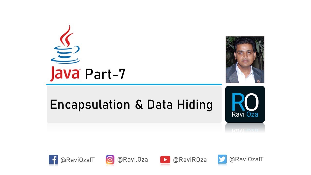 Java Part- 7 | Encapsulation & Data Hiding in Java (Gujarati) - YouTube