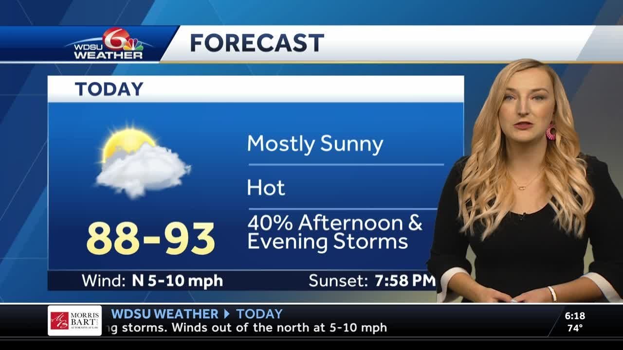 Hot with afternoon & evening storms - YouTube