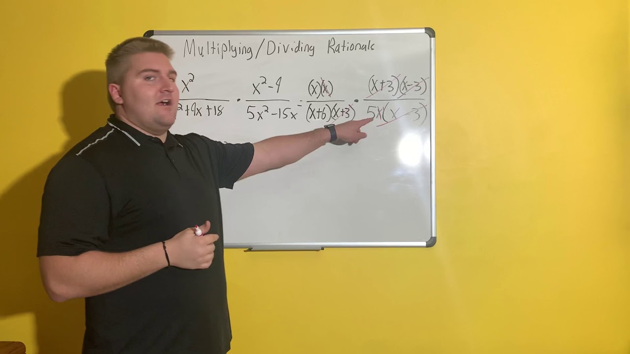 Multiplying and dividing rationals youtube