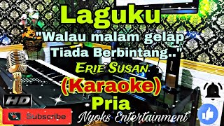 LAGUKU - Erie Suzan (KARAOKE) ROCK DANGDUT || Nada Pria || CIS minor