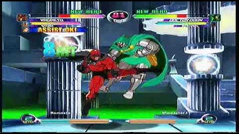 MvC2 Online (360): Brett (MSP) vs Matt (Strider/Doom/Sent) 3 .:12.18.09:.