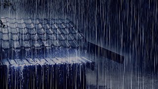 Dozing within 59 Seconds with Torrential Rain Sounds on Tin Roof | White Noise for Sleeping