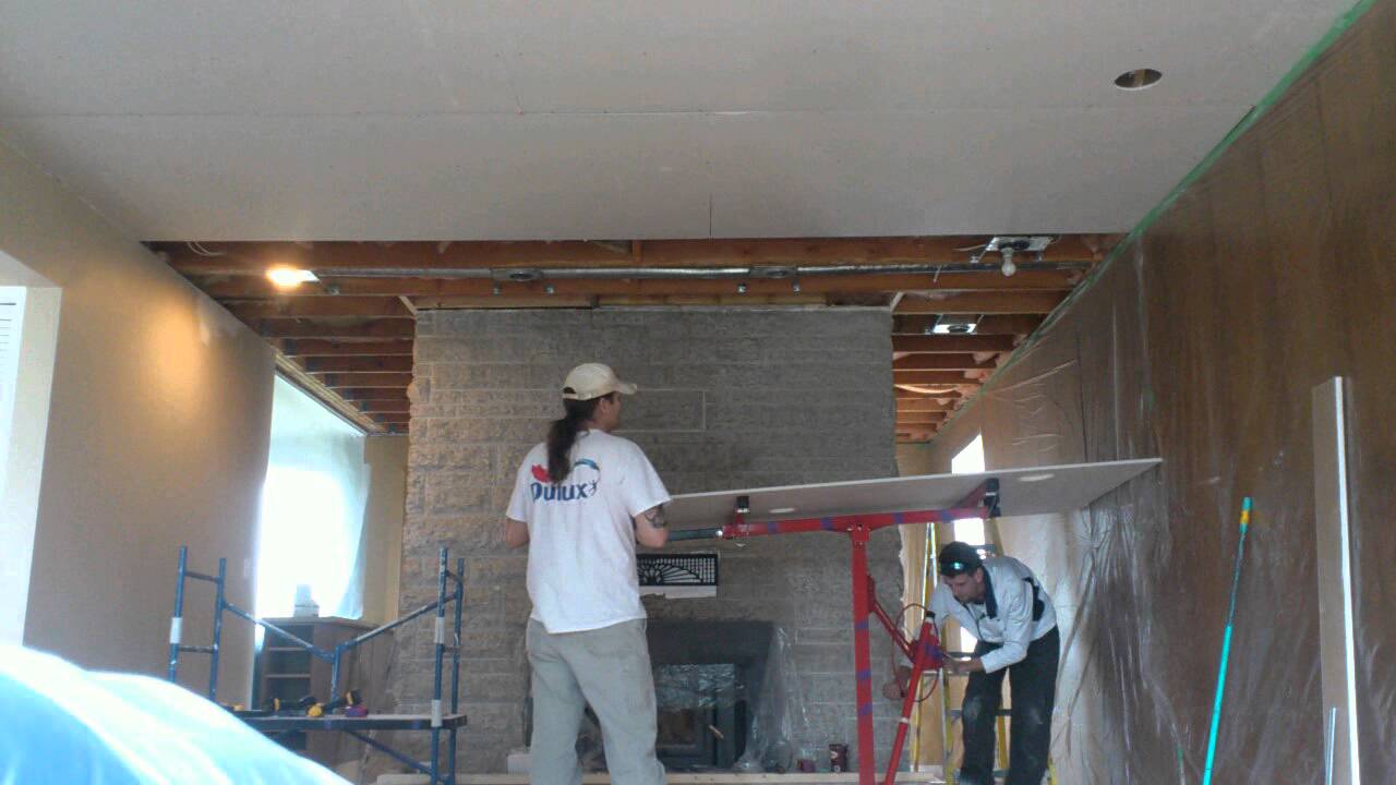 Ken Ryno Drywall Around Brick Chimney Youtube