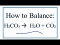 Balancing Chemical Equations Concepts