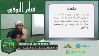 Kajian Sullamut Taufiq Kitab Akidah  Mukadimah