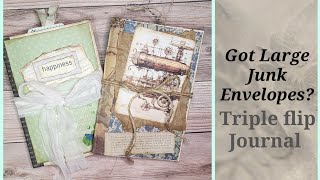 How to make a large envelope Junk Journal  #junkjournalideas #envelopejournal #newvideo #2024