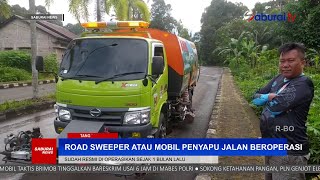 Road Sweeper Atau Mobil Penyapu Jalan Beroperasi - SaburaiNEWS