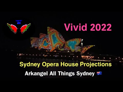 Vivid Sydney Lighting Of The Sails 2022 Opera House 4K HDF