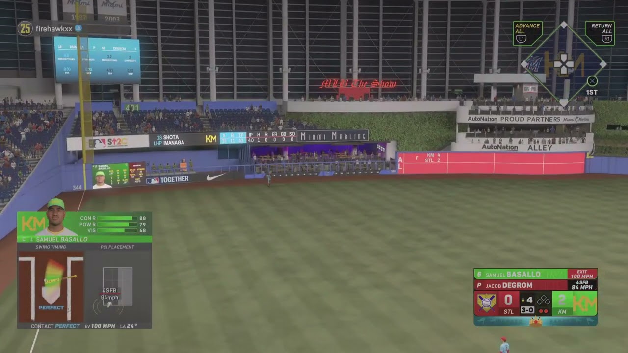 MLB The Show 25_ primer HR de  samuel basallo perfect 