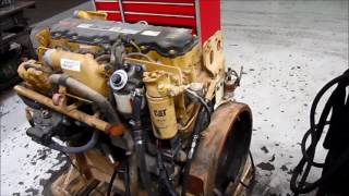 CAT C7 Acert Engine Running