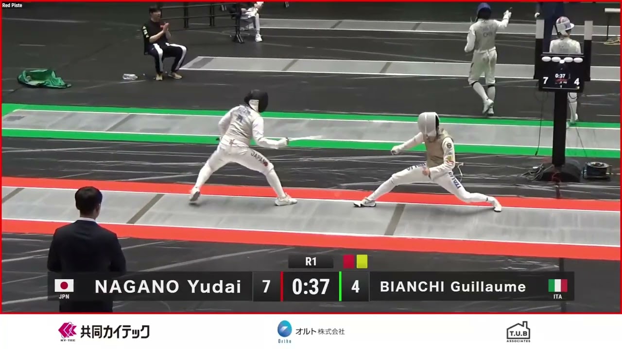 Tokyo World Cup 2024 SMF - L32 - Nagano Yudai JPN v Guillaume Bianchi ITA