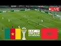بث مباشر مباراة المغرب ضد الكاميرون اليوم كأس الأمم الإفريقية 2025 PES Gameplay 
