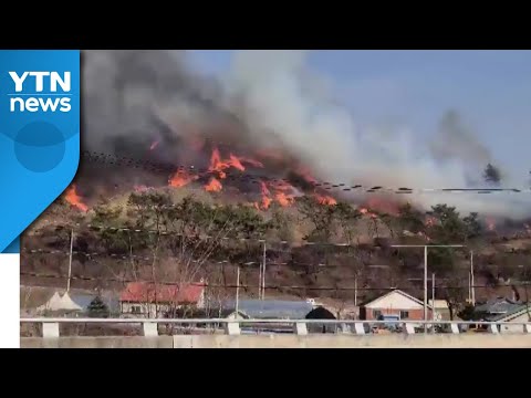 강원도 홍천에서 산불...헬기 5대 투입 진화 중 / YTN