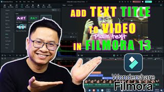 Filmora Tutorial For Beginners: How to Add Text Title To Video in Filmora 13