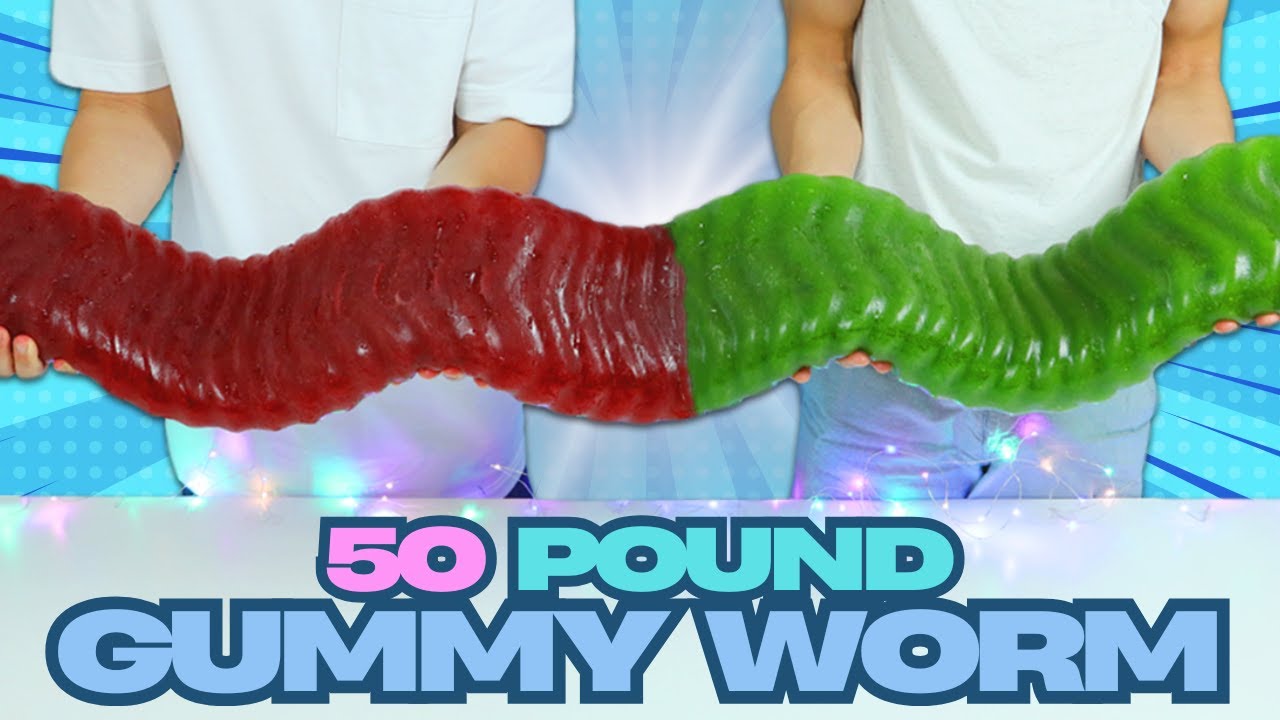We Made A GIANT 50-Pound Gummy Worm!