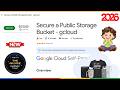 Secure a Public Storage Bucket - gcloud