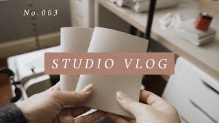 Studio Vlog 03 : Restocking my shop & making lots and lots of journals