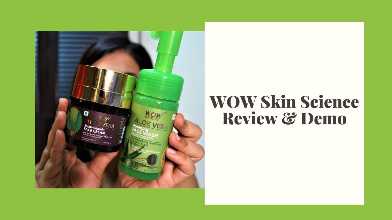 Wow Skin Science Aloe Vera Face wash & Aloe Vera Multi Vitamin Face